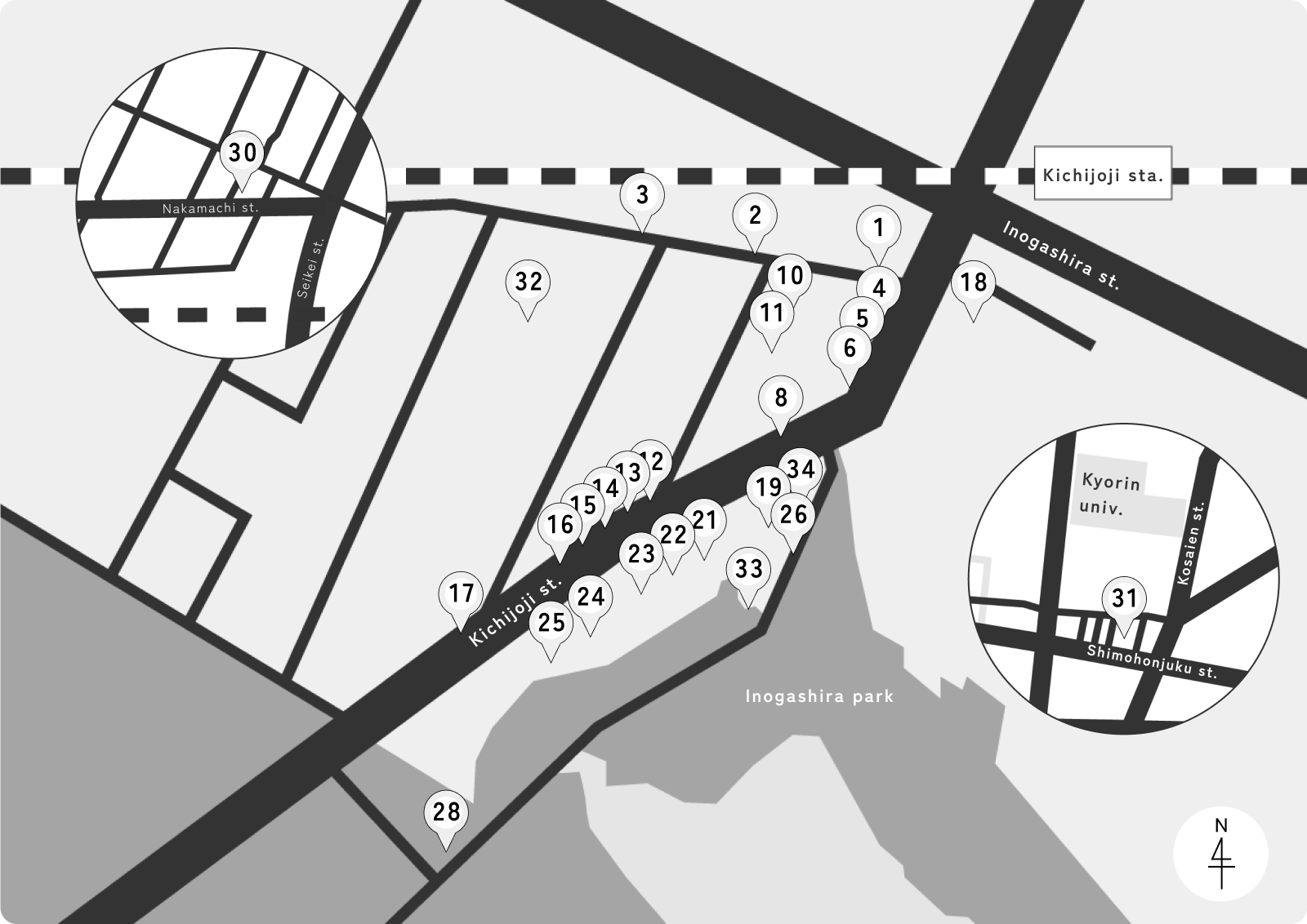 Gotenyama Koueikai Map