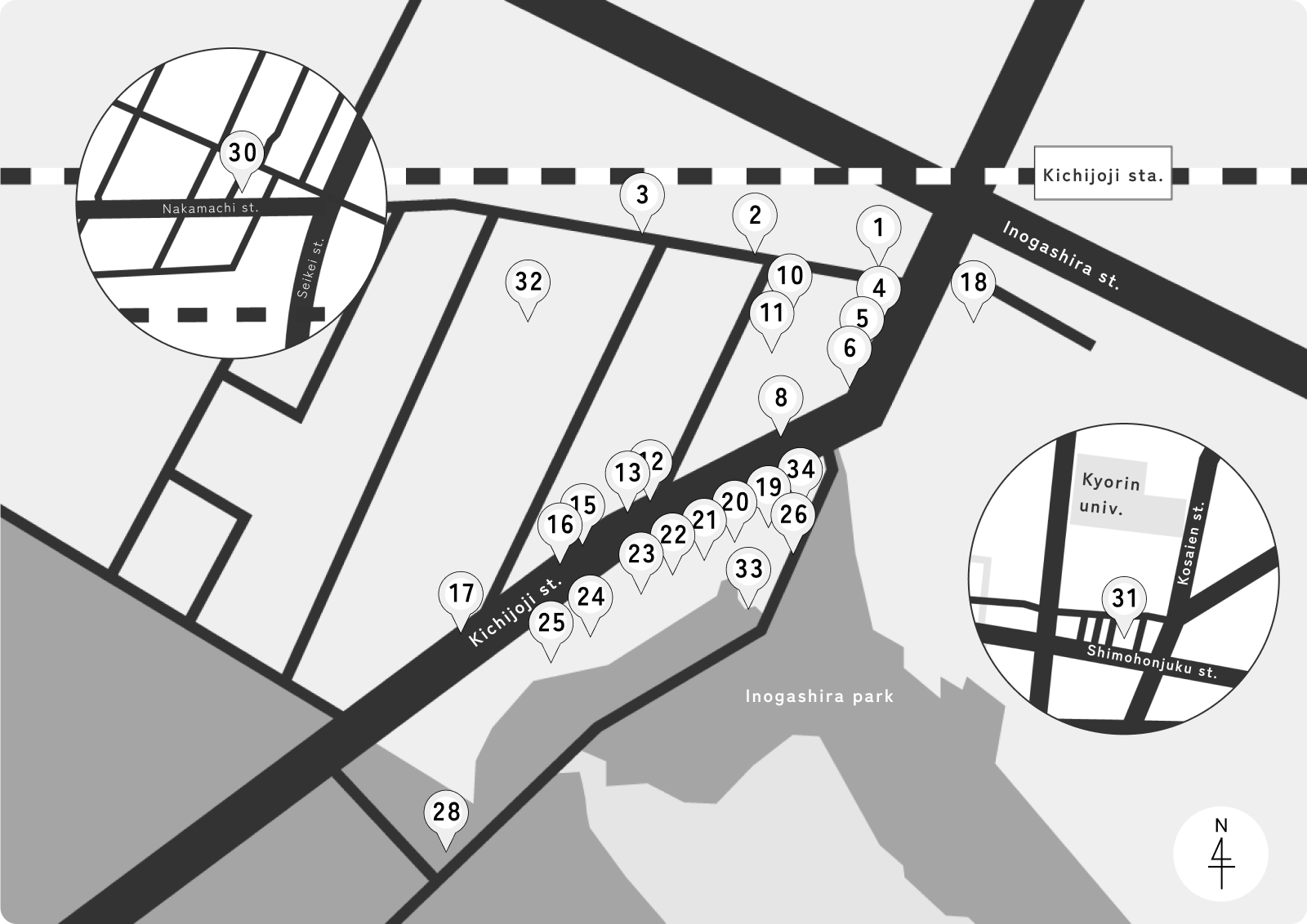 Gotenyama Koueikai Map